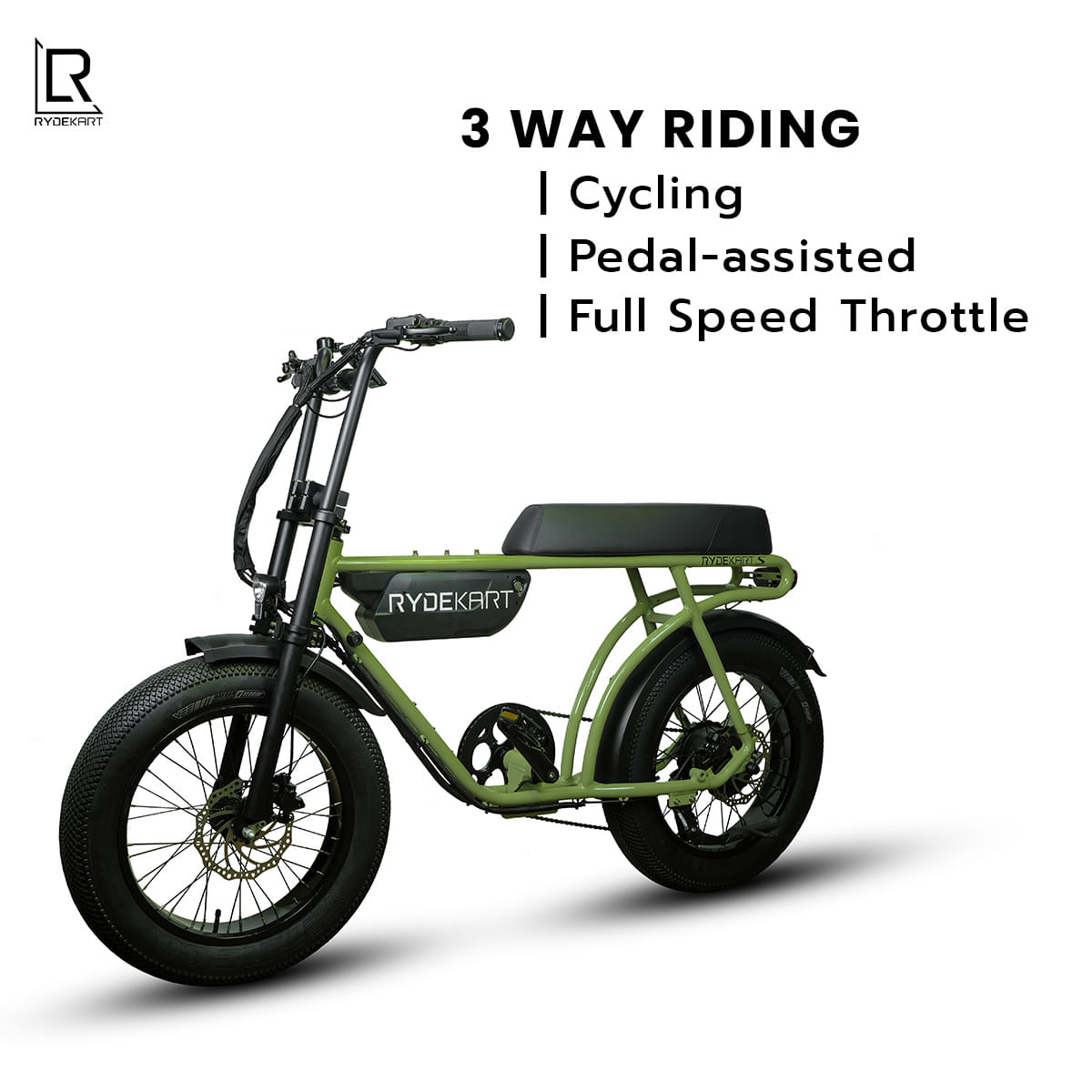จักรยานไฟฟ้า RYDEKART - รุ่น RYDE KART S สี URBAN GREEN_2